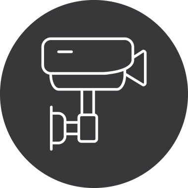 cctv simgesinin vektör illüstrasyonu