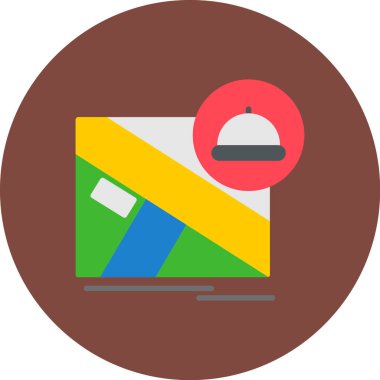 Bir bilgisayarın vektör illüstrasyonu