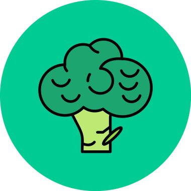 Ağaç simgesinin vektör illüstrasyonu