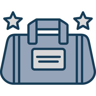 iş çantası simge vektör çizim