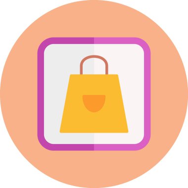 çanta düz vektör simgesi