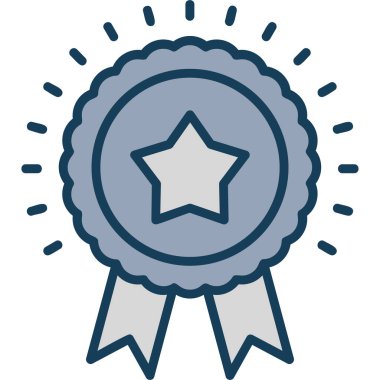 ödül rozeti vektör simgesi modern basit vektör illüstrasyonu