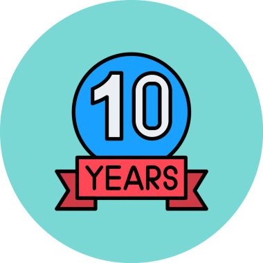 10. yıl dönümü simgesi