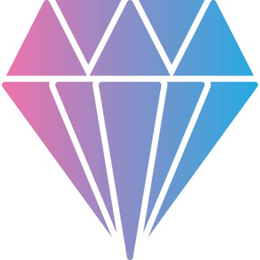 Elmas simgesi vektör illüstrasyonu