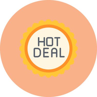 sıcak anlaşma vektör simgesi