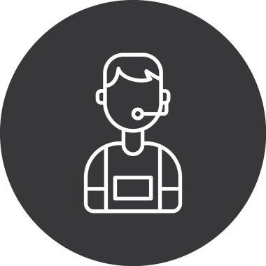 İnsan simgesinin vektör illüstrasyonu