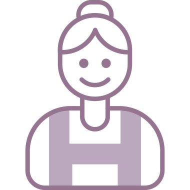 Avatar man simgesi vektör illüstrasyonu