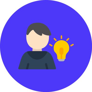 yaratıcı fikir simgesi, modern vektör illüstrasyon tasarımı