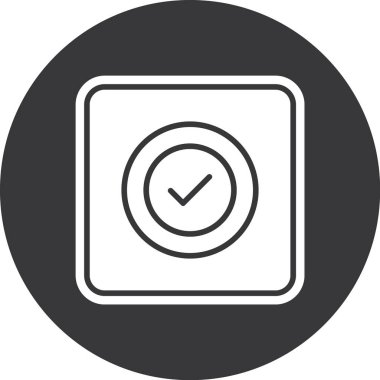 Moda biçimi izole edilmiş arkaplanda işaret simgesini işaretle