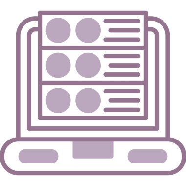 Takvim. Web simgesi basit illüstrasyon