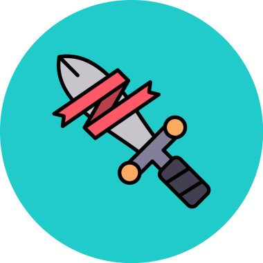 Silah simgesinin vektör illüstrasyonu