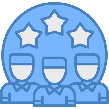 iş takımı simgesi ana hatlar biçiminde