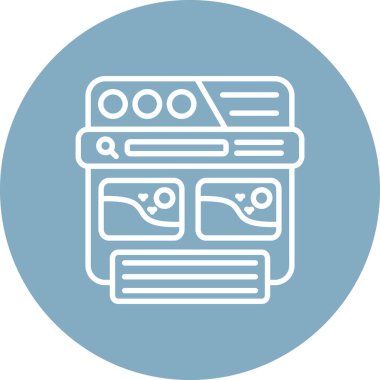 seo modern simgesinin vektör illüstrasyonu