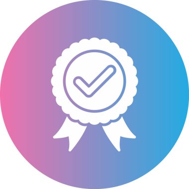 Madalya. Web simgesi basit illüstrasyon