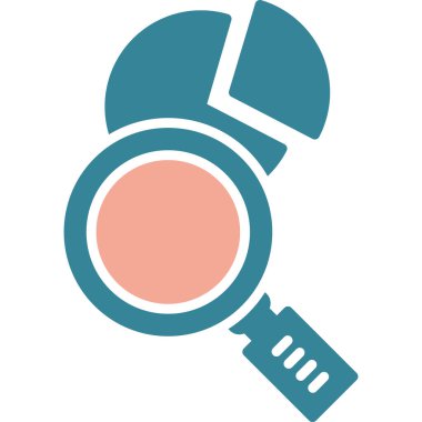 Büyütme cam simgesi, vektör illüstrasyon tasarımı