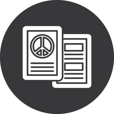 kağıt belge simgesi, basit biçim