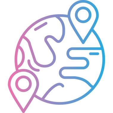 vektör haritası konumu simgesi