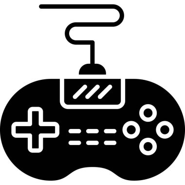 oyun denetleyici simgesi, vektör illüstrasyonu