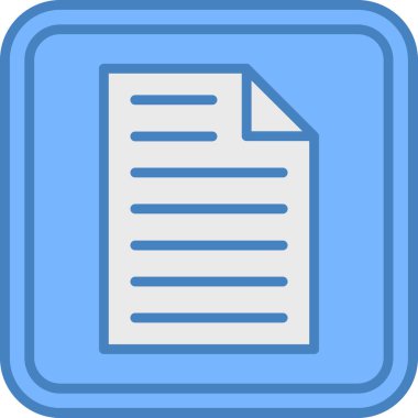 Dosya. Web simgesi basit illüstrasyon