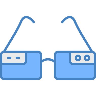 gözlük ikonu vektör illüstrasyonu