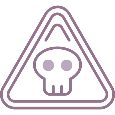 Kafatası. Web simgesi basit illüstrasyon