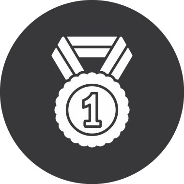 Rozet rozet simgesi doldurulmuş taslak biçimi