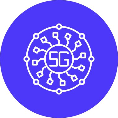 Çip simgesi vektör illüstrasyonu