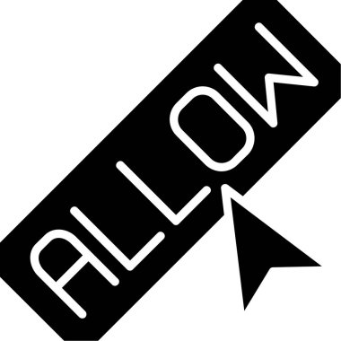 ok simgesi vektör illüstrasyonu için