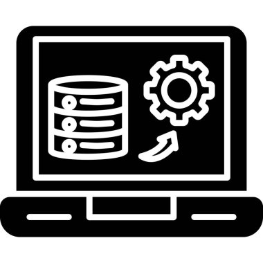 veritabanı sembolü vektör simgesi