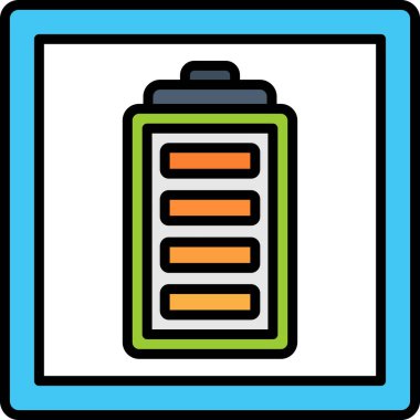 Pil. Web simgesi basit tasarım