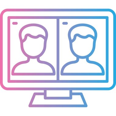 Online eğitim. Web simgesi