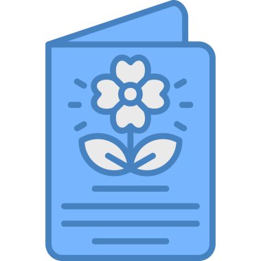 Çiçek. Web simgesi basit illüstrasyon