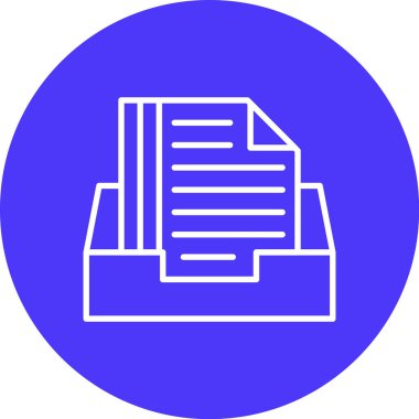 Belge. Web simgesi basit illüstrasyon