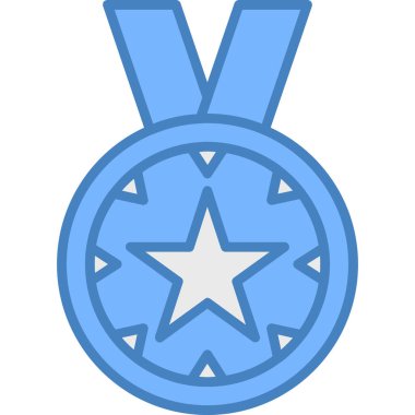 Madalya. Web simgesi basit illüstrasyon