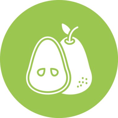 Avokado simgesinin vektör illüstrasyonu