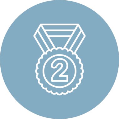 Ödül madalyası. Basit tasarım