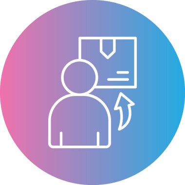 İş simgesinin vektör illüstrasyonu