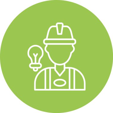 Mühendis simgesi vektör çizimi