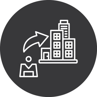 İş ve finans simgesinin vektör illüstrasyonu