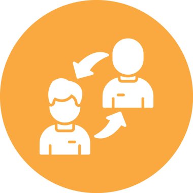 İnsan simgesinin vektör illüstrasyonu