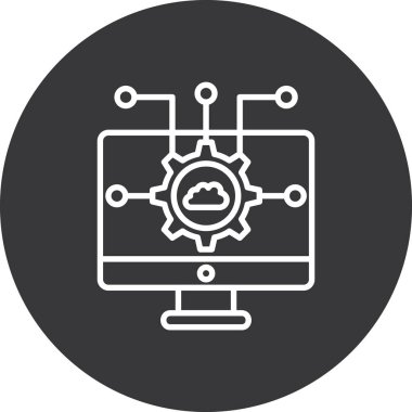 seo modern simgesinin vektör illüstrasyonu