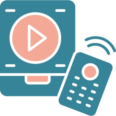 Radyo. Web simgesi basit illüstrasyon