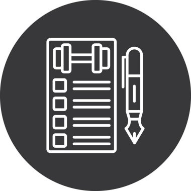 belge simgesi vektör illüstrasyonu