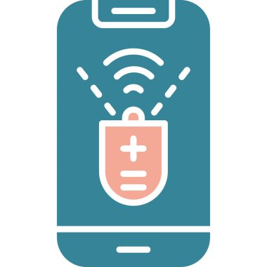 akıllı telefon simgesi vektör çizimi