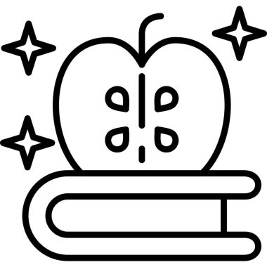 bir kitabın vektör çizimi