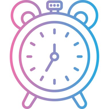 Saat modern simgesi, vektör illüstrasyonu