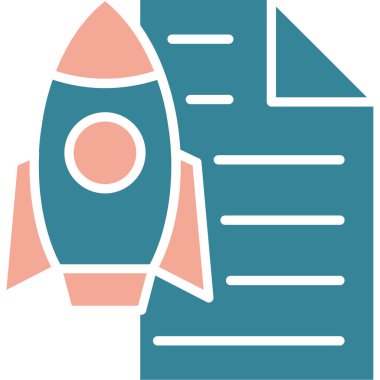 İş belgesi. Web simgesi basit illüstrasyon