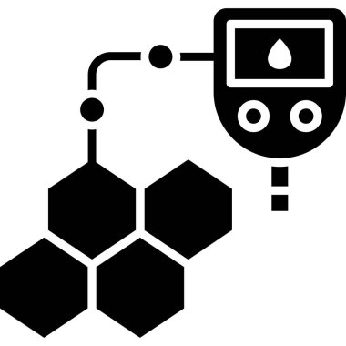 Kimyasal Deney simgesi, vektör illüstrasyonu