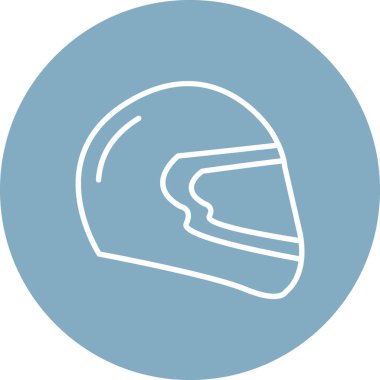 Moda tarzı izole edilmiş arka planda motosiklet başlığı simgesi