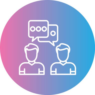 İnsanlar. Web simgesi vektör illüstrasyonu